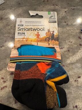 Smartwool Men's Running Low-Cut Socks - Blue, Orange, Black, Yellow